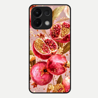  Golden Bloom Glow Glass Case For Oppo K13 5G back cover – full design glossy printed glass finish