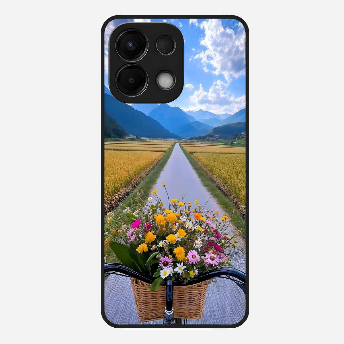  Golden Field Journey Glass Case For Oppo K13 5G back cover – full design glossy printed glass finish