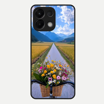  Golden Field Journey Glass Case For Oppo K13 5G back cover – full design glossy printed glass finish