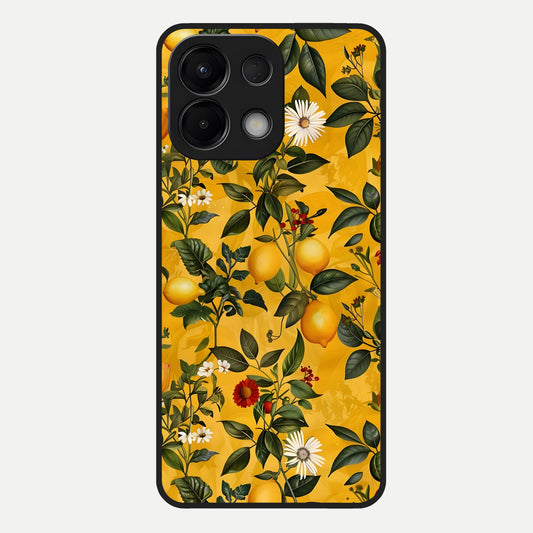  Golden Lemon Field Glass Case For Oppo K13 5G back cover – full design glossy printed glass finish