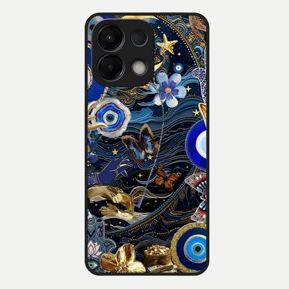  Golden Moon Magic Glass Case For Oppo K13 5G back cover – full design glossy printed glass finish