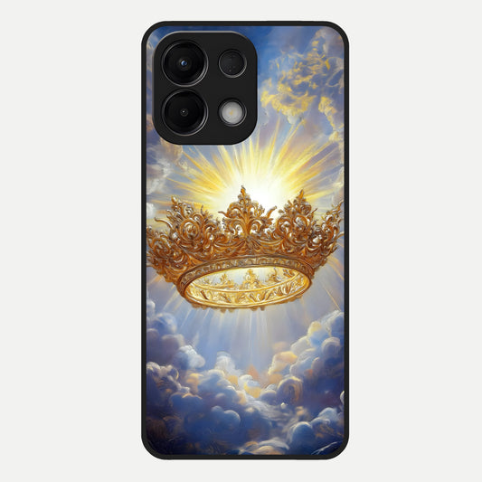  Heavenly Crown Light Glass Case For Oppo K13 5G back cover – full design glossy printed glass finish