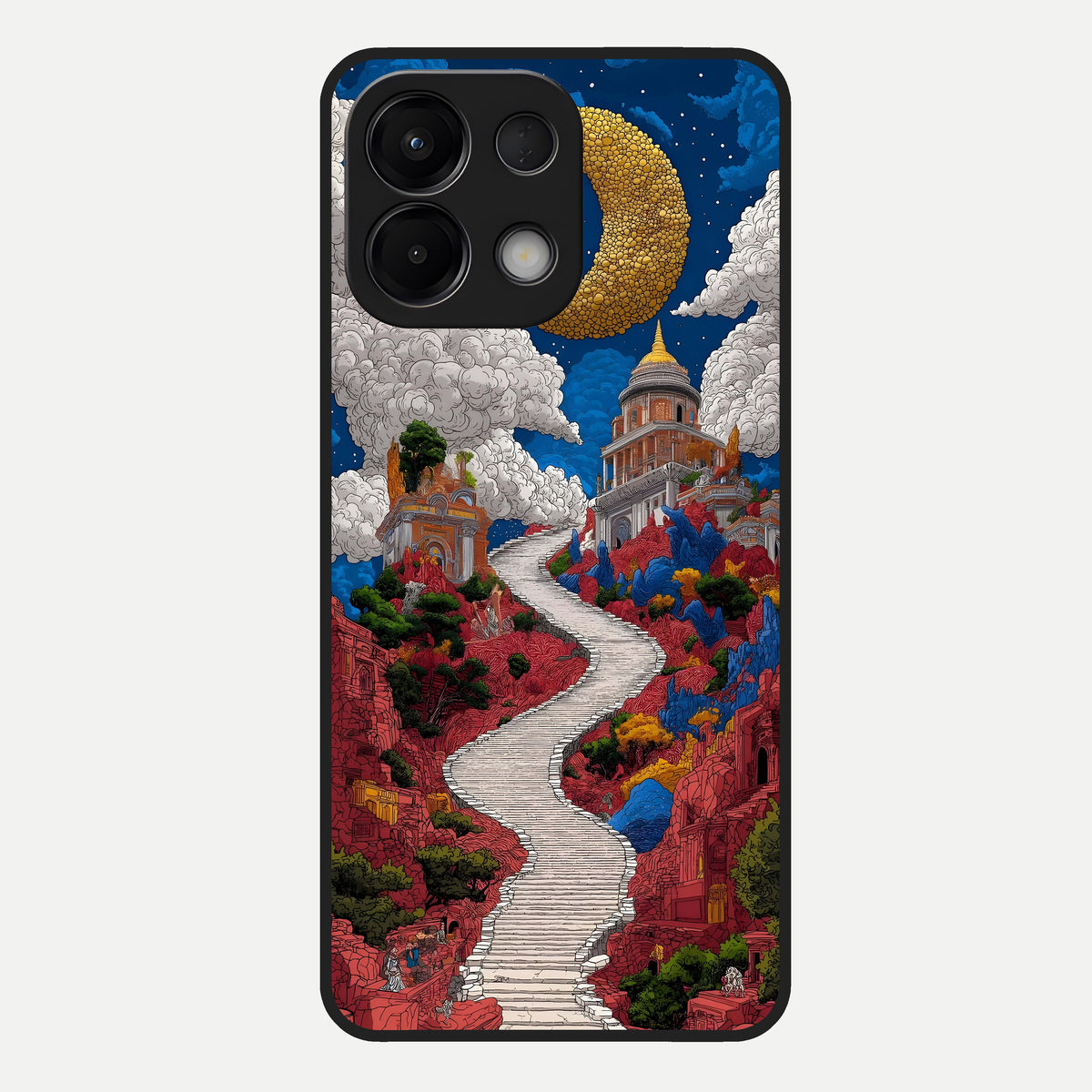  Heavenly Moon Path Glass Case For Oppo K13 5G back cover – full design glossy printed glass finish