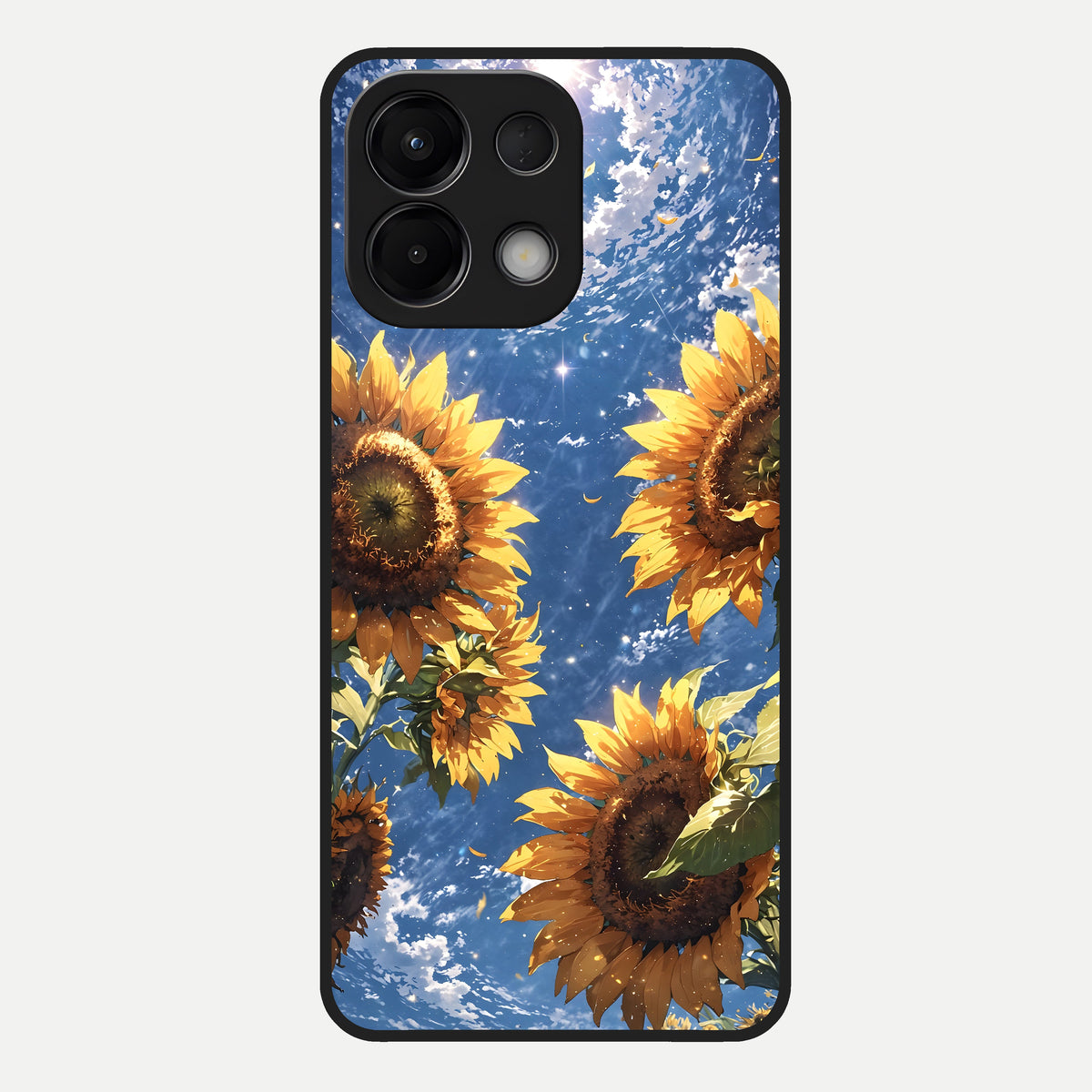  Heavenly Sunflower Rise Glass Case For Oppo K13 5G back cover – full design glossy printed glass finish