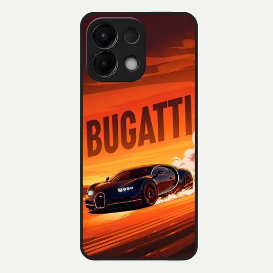  Inferno Bugatti Storm Glass Case For Oppo K13 5G back cover – full design glossy printed glass finish