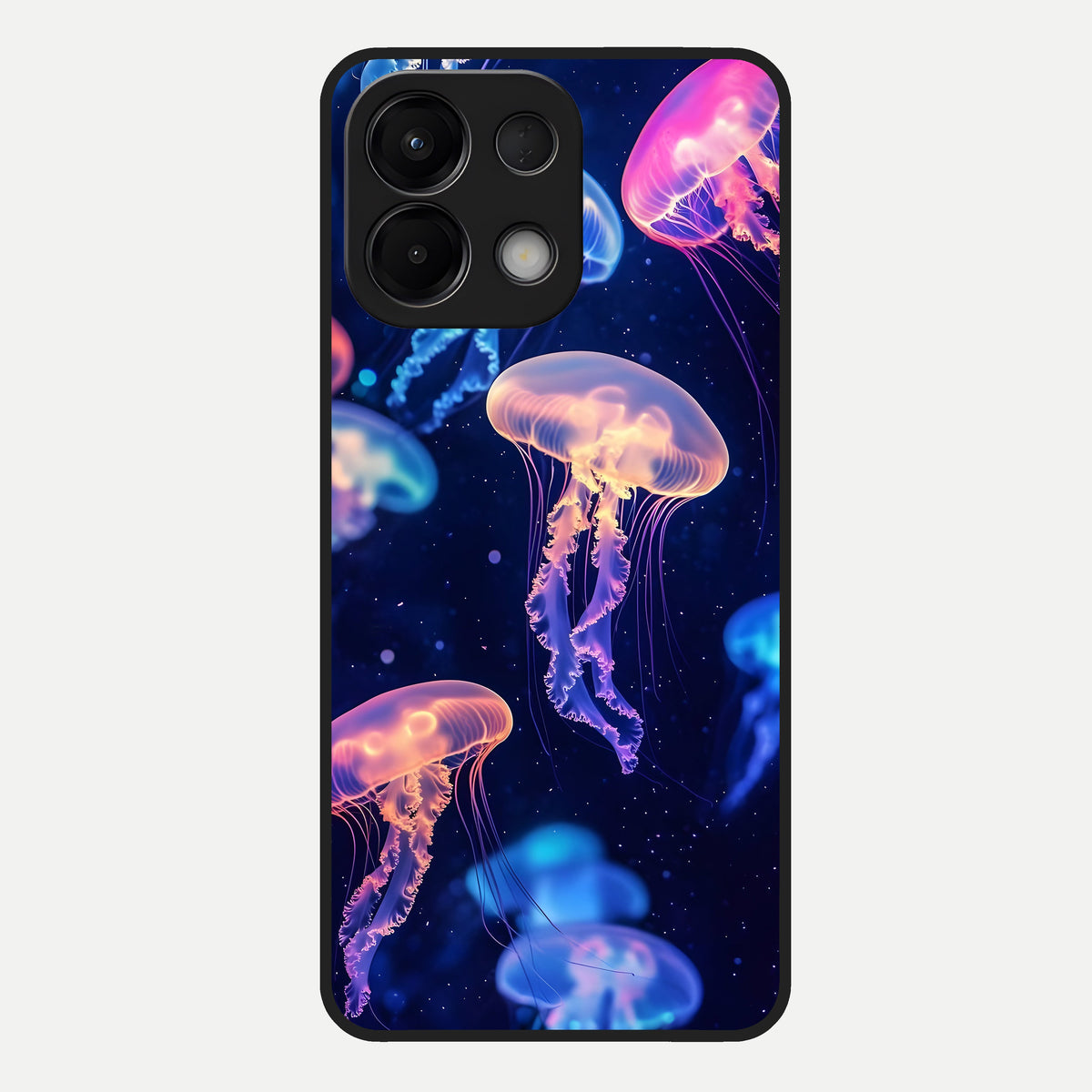  Jellyfish Pattern Glass Case For Oppo K13 5G back cover – full design glossy printed glass finish