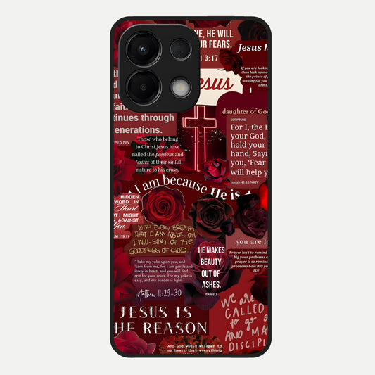  Jesus Love Heals Glass Case For Oppo K13 5G back cover – full design glossy printed glass finish