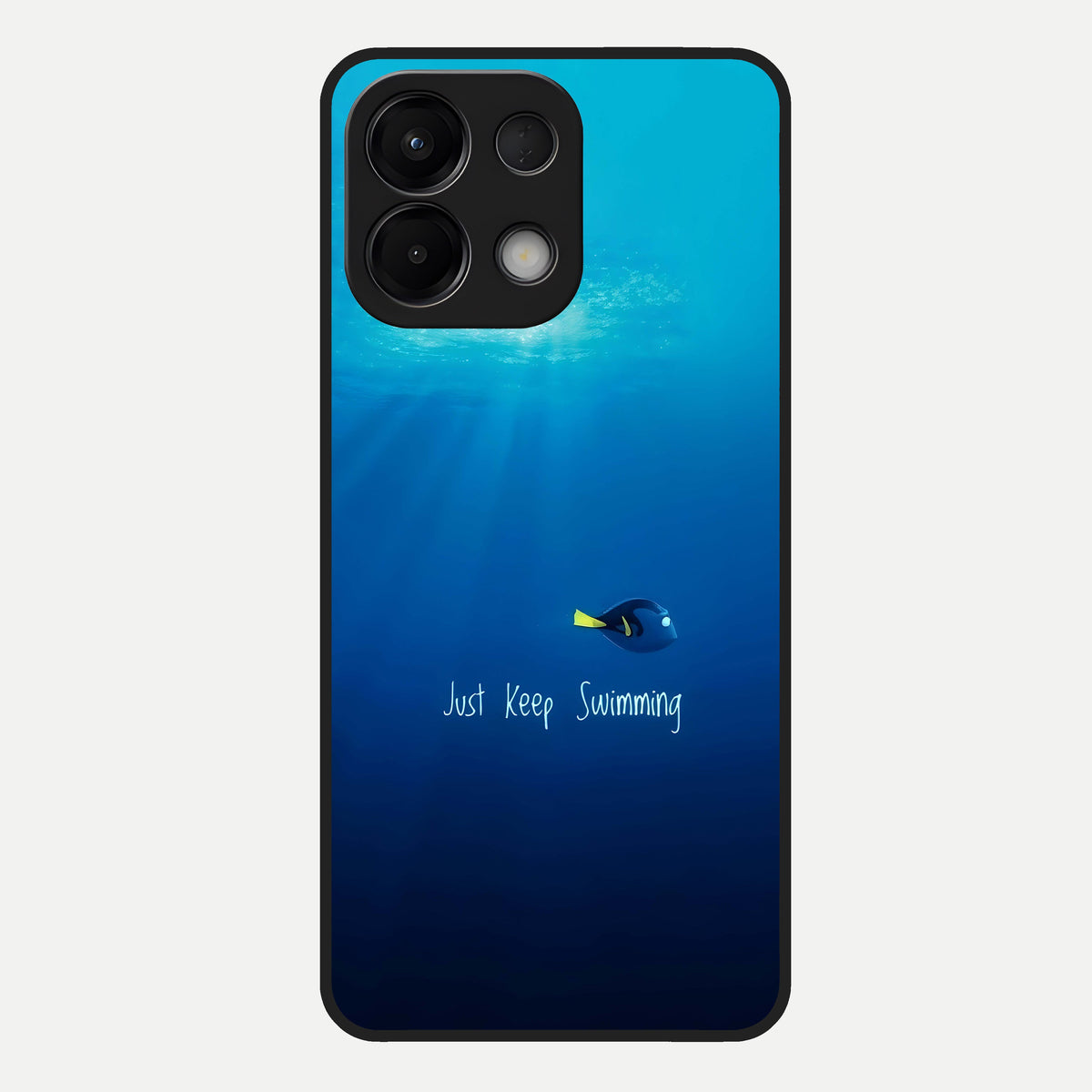  Just Keep Swimming Glass Case For Oppo K13 5G back cover – full design glossy printed glass finish