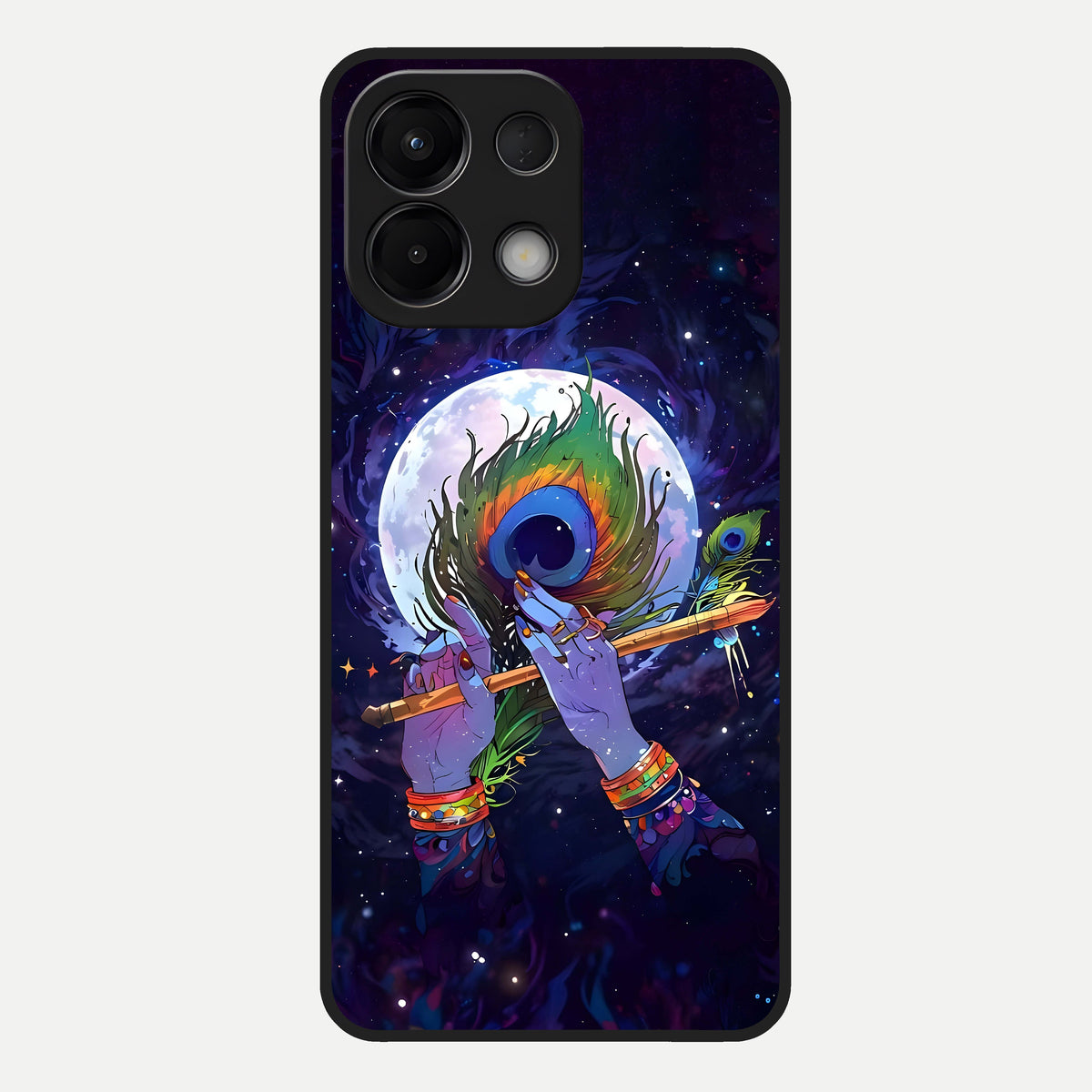  Krishna Hands Art Glass Case For Oppo K13 5G back cover – full design glossy printed glass finish