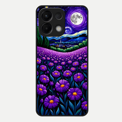  Lavender Moon Field Glass Case For Oppo K13 5G back cover – full design glossy printed glass finish