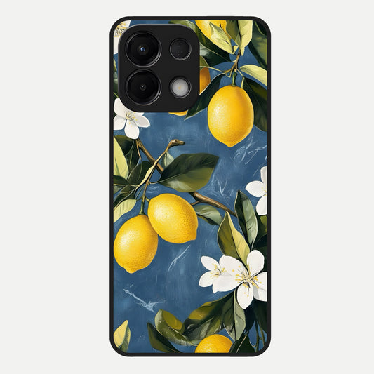  Lemon Dream Garden Glass Case For Oppo K13 5G back cover – full design glossy printed glass finish