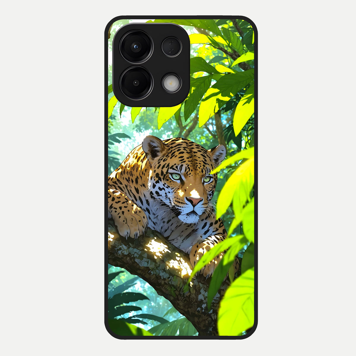  Leopard in Jungle Glass Case For Oppo K13 5G back cover – full design glossy printed glass finish