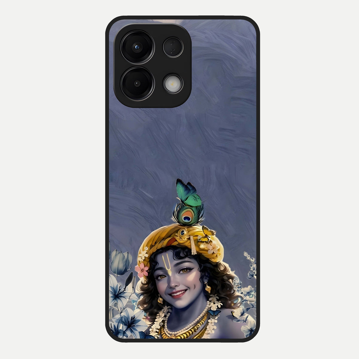  Lord Krishna Glass Case For Oppo K13 5G back cover – full design glossy printed glass finish
