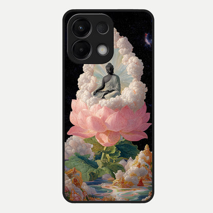  Lotus Divine Peace Glass Case For Oppo K13 5G back cover – full design glossy printed glass finish