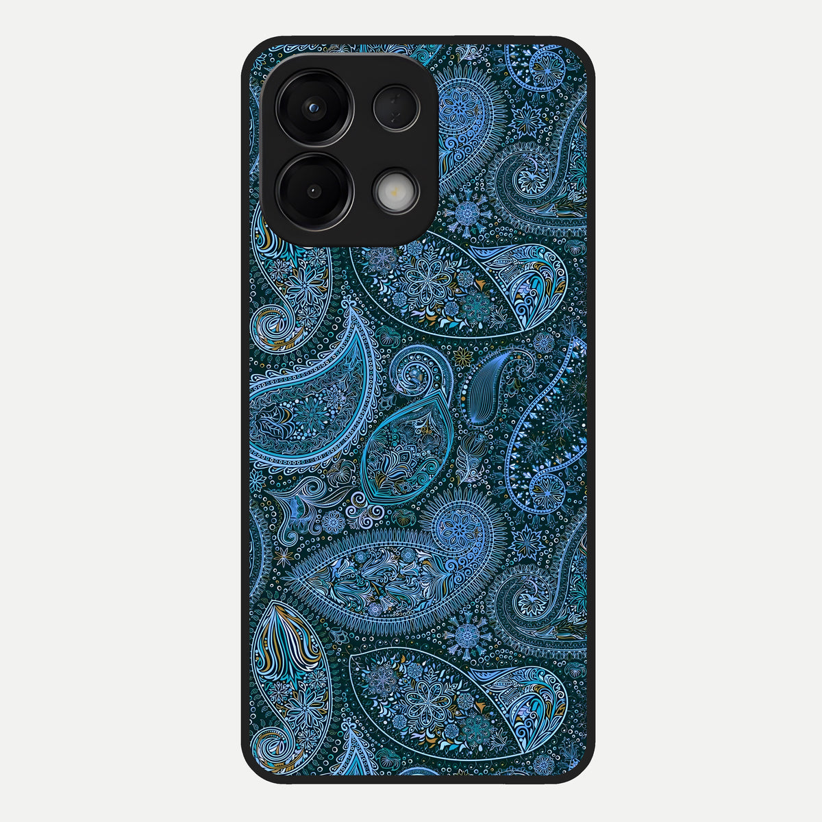  Midnight Paisley Glow Glass Case For Oppo K13 5G back cover – full design glossy printed glass finish