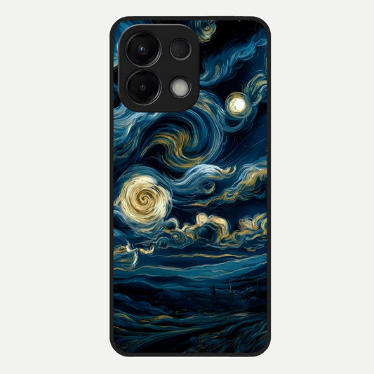  Midnight Sky Whirl Glass Case For Oppo K13 5G back cover – full design glossy printed glass finish