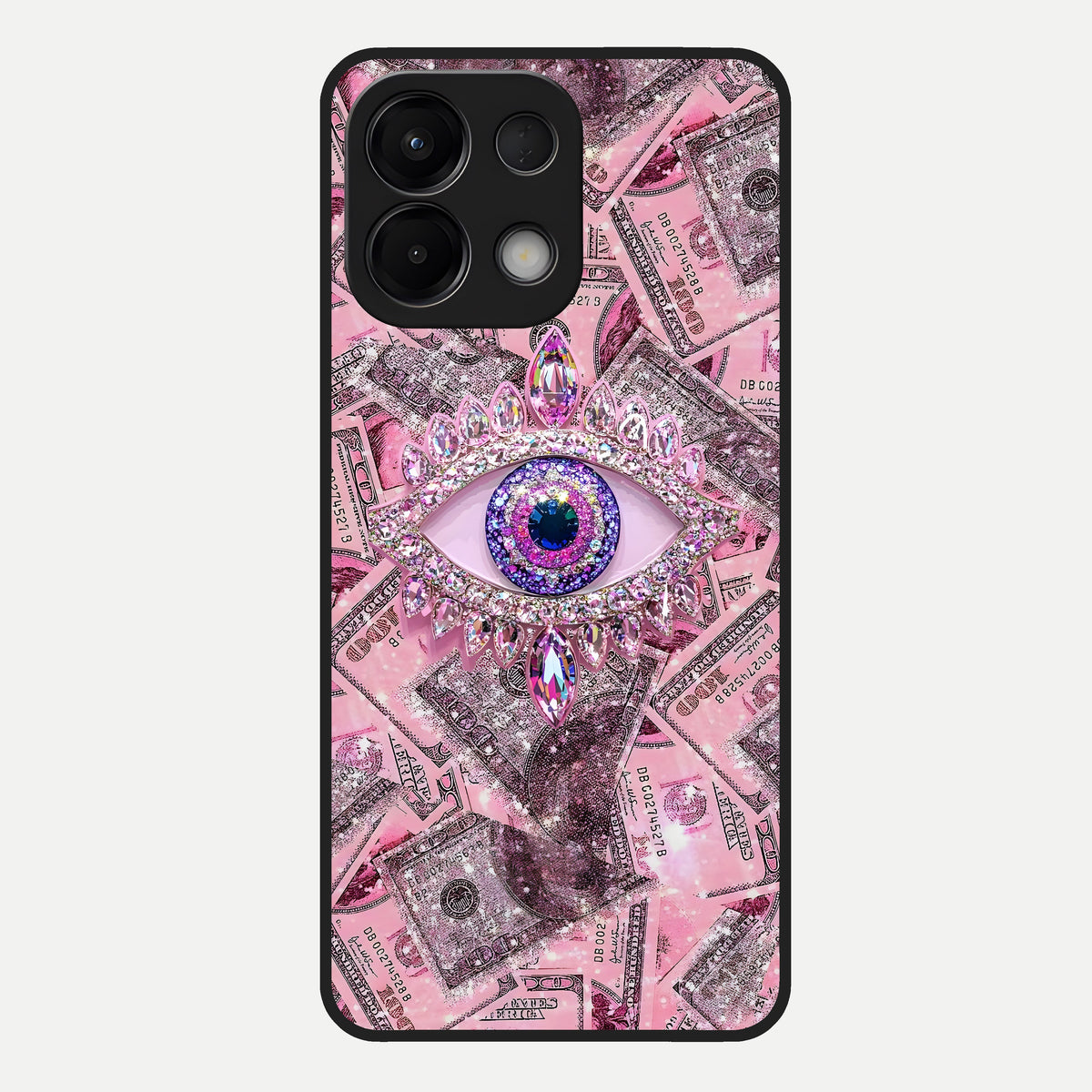  Money Eye Luxe Glass Case For Oppo K13 5G back cover – full design glossy printed glass finish