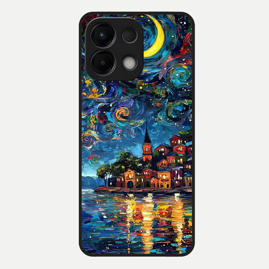  Moonlight Harbor Glow Glass Case For Oppo K13 5G back cover – full design glossy printed glass finish