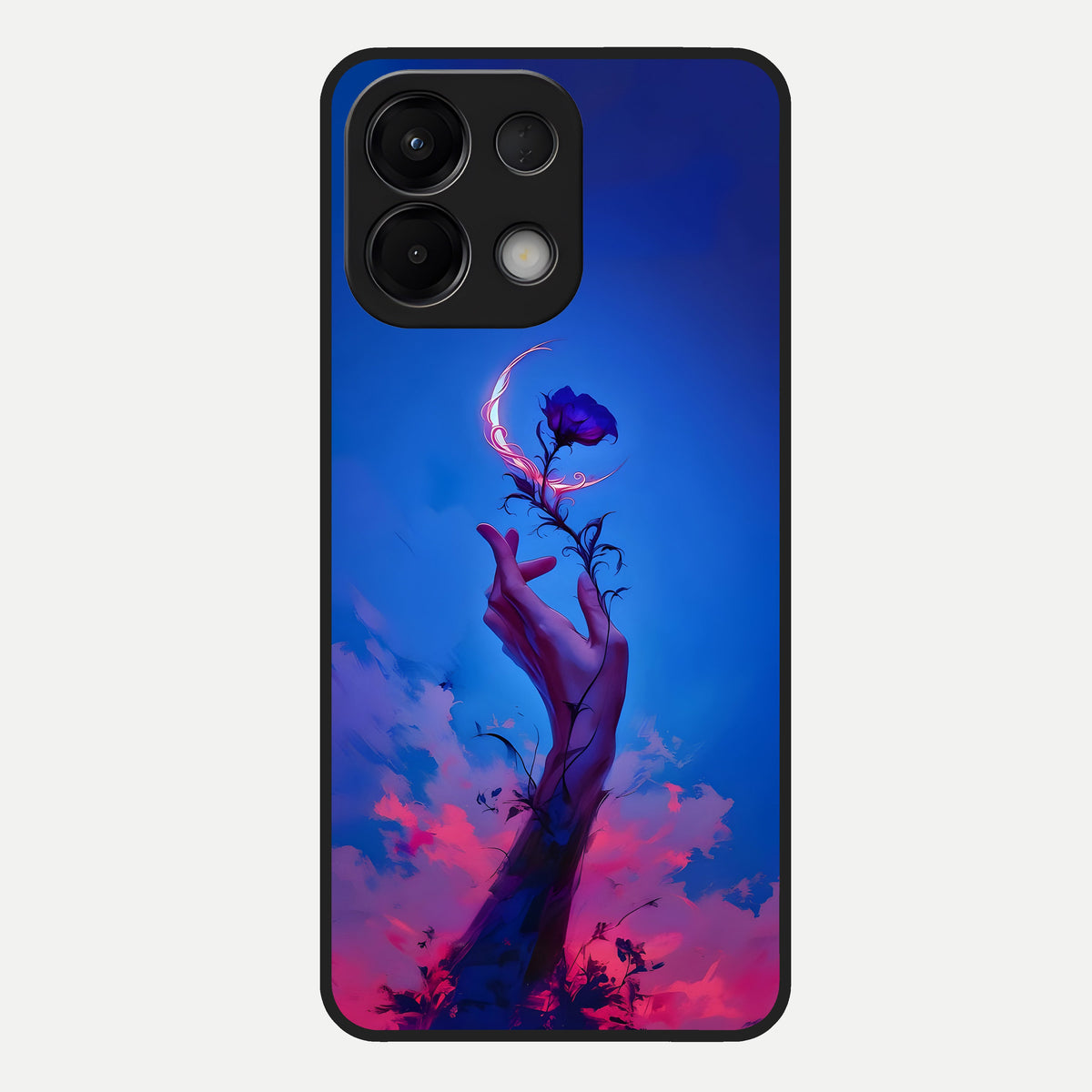 Mystic Hand Glass Case For Oppo K13 5G back cover – full design glossy printed glass finish