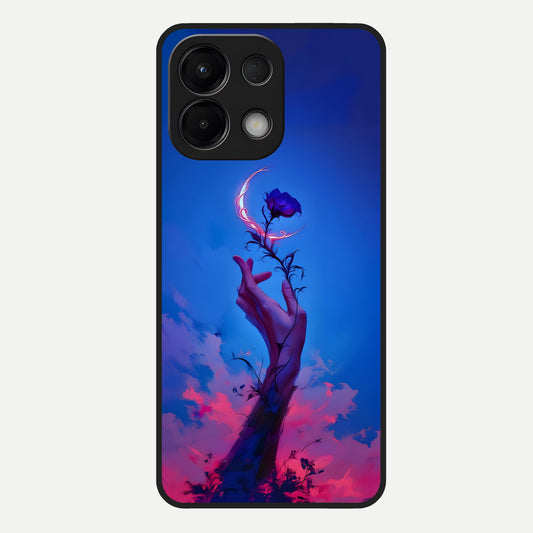  Mystic Hand Glass Case For Oppo K13 5G back cover – full design glossy printed glass finish