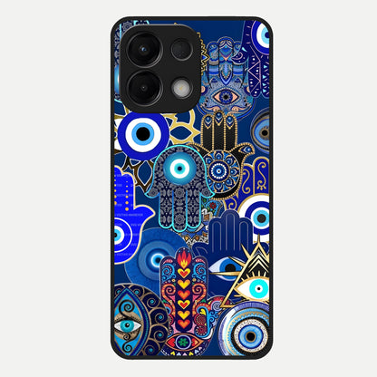  Mystic Palm Guard Glass Case For Oppo K13 5G back cover – full design glossy printed glass finish