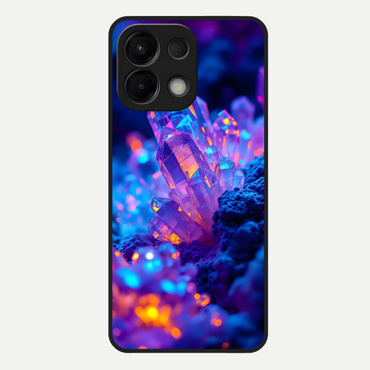  Neon Aura Shards Glass Case For Oppo K13 5G back cover – full design glossy printed glass finish