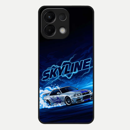  Neon Drift Beast Glass Case For Oppo K13 5G back cover – full design glossy printed glass finish