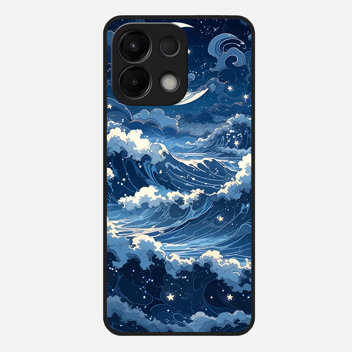  Ocean Moon Waves Glass Case For Oppo K13 5G back cover – full design glossy printed glass finish