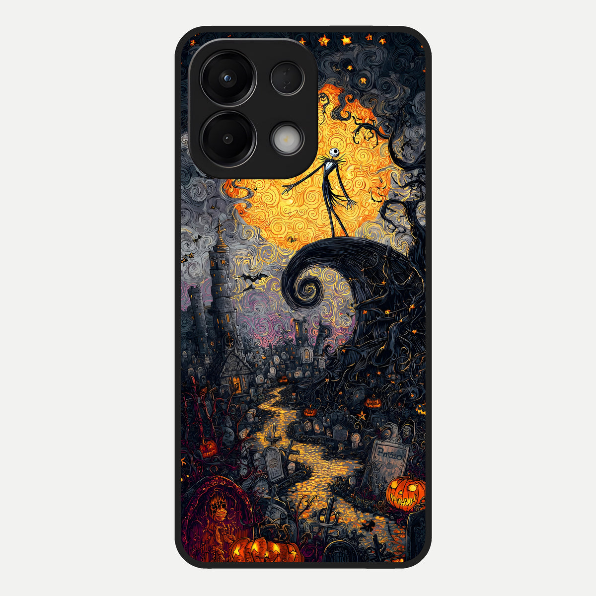  Pumpkin Moonlight Tale Glass Case For Oppo K13 5G back cover – full design glossy printed glass finish