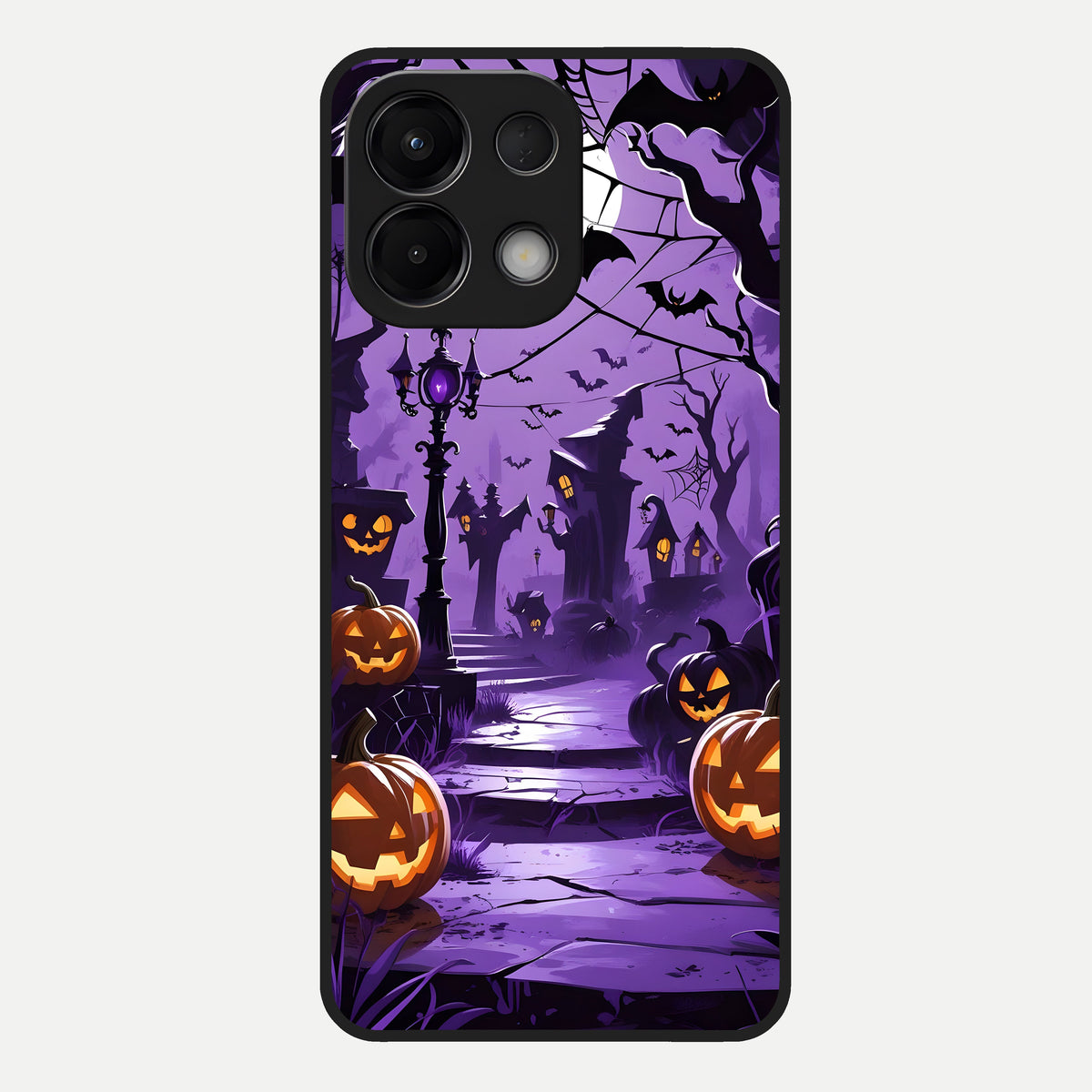  Pumpkin Patch Halloween Glass Case For Oppo K13 5G back cover – full design glossy printed glass finish