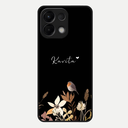 Quiet Garden Tune Custom Name Glass Case For Oppo K13 5G back cover – full design glossy printed glass finish