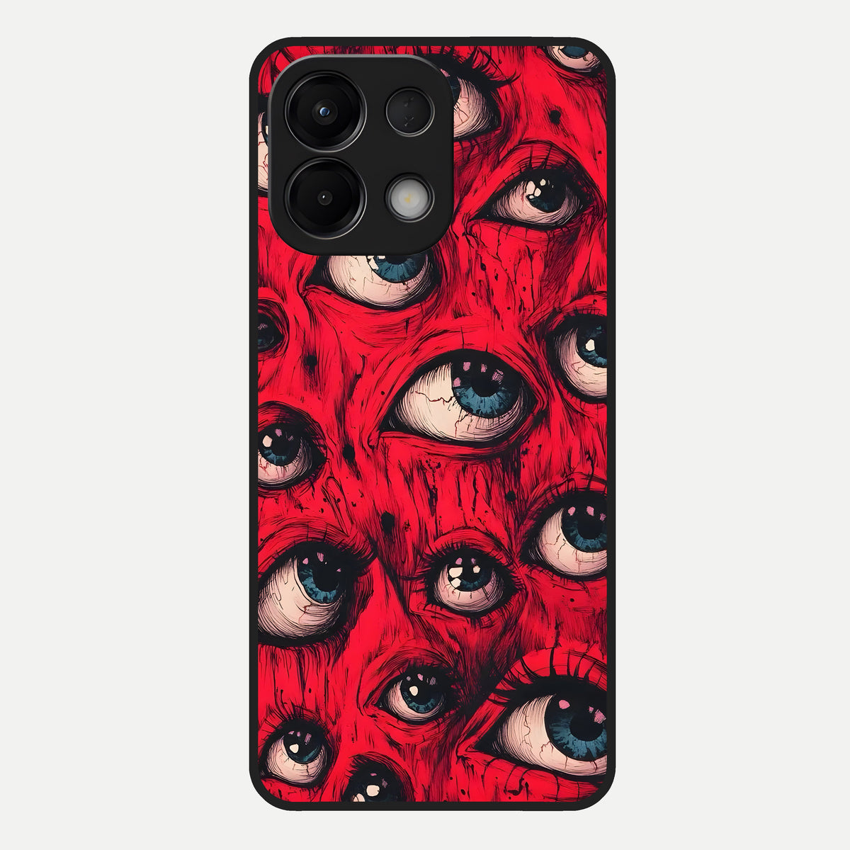  Red Eyes Pattern Glass Case For Oppo K13 5G back cover – full design glossy printed glass finish