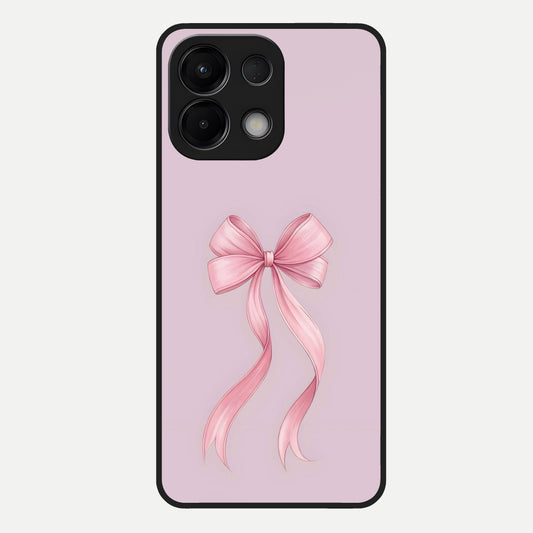  Soft Blush Bow Glass Case For Oppo K13 5G back cover – full design glossy printed glass finish