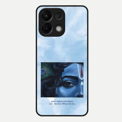  Spiritual Krishna Glass Case For Oppo K13 5G back cover – full design glossy printed glass finish