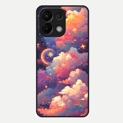  Starlit Dream Clouds Glass Case For Oppo K13 5G back cover – full design glossy printed glass finish