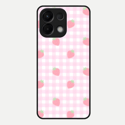  Strawberry Picnic Love Glass Case For Oppo K13 5G back cover – full design glossy printed glass finish