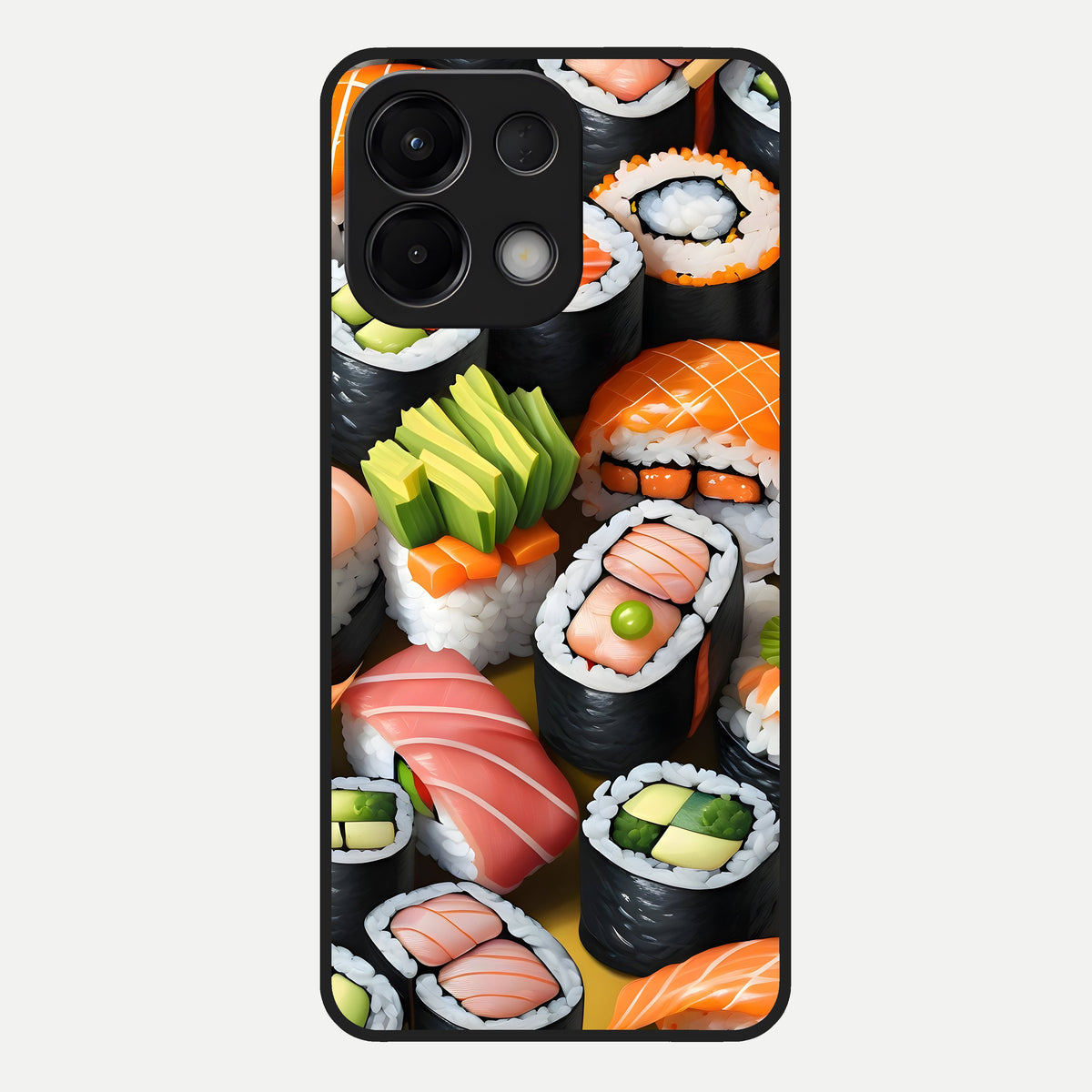  Sushi Food Pattern Glass Case For Oppo K13 5G back cover – full design glossy printed glass finish