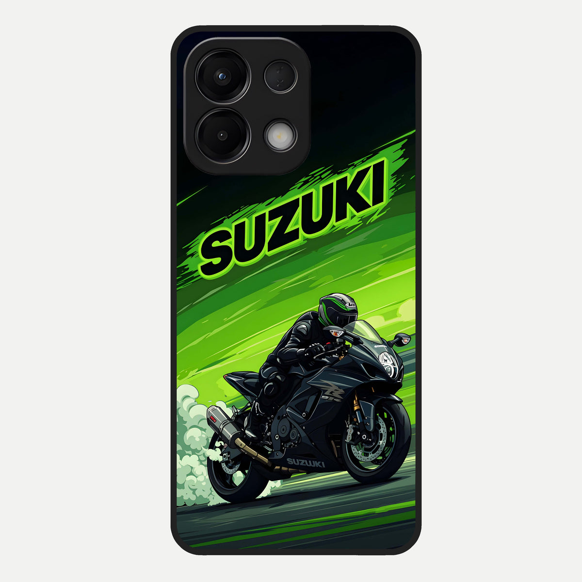  Suzuki Speed Beast Glass Case For Oppo K13 5G back cover – full design glossy printed glass finish