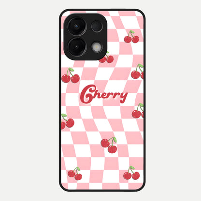  Sweet Cherry Vibes Glass Case For Oppo K13 5G back cover – full design glossy printed glass finish