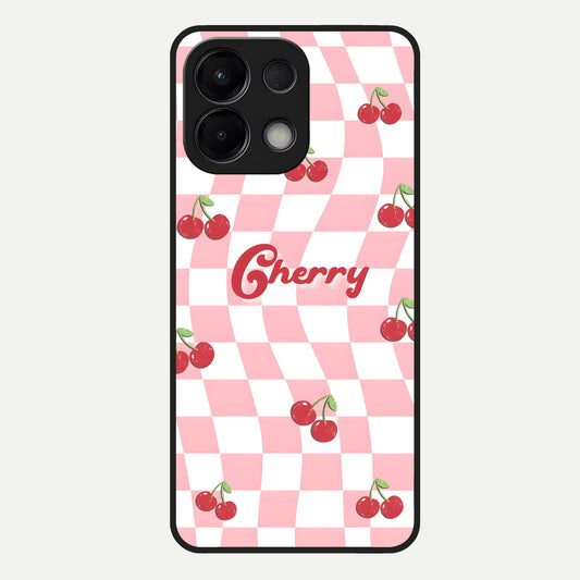  Sweet Cherry Vibes Glass Case For Oppo K13 5G back cover – full design glossy printed glass finish