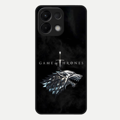  Throne Wolf Legacy Glass Case For Oppo K13 5G back cover – full design glossy printed glass finish