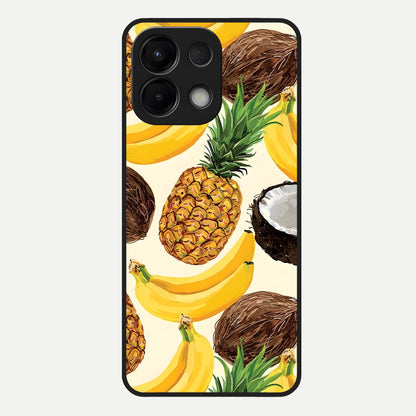  Tropical Fruit Mood Glass Case For Oppo K13 5G back cover – full design glossy printed glass finish