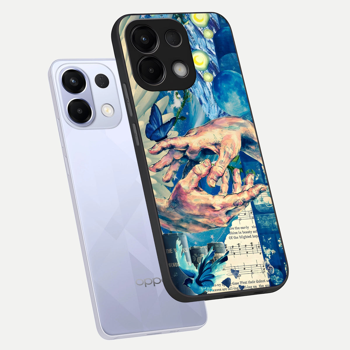  Aesthetic Divider phone case For Oppo K13 5G showing premium glass back cover with detailed artwork