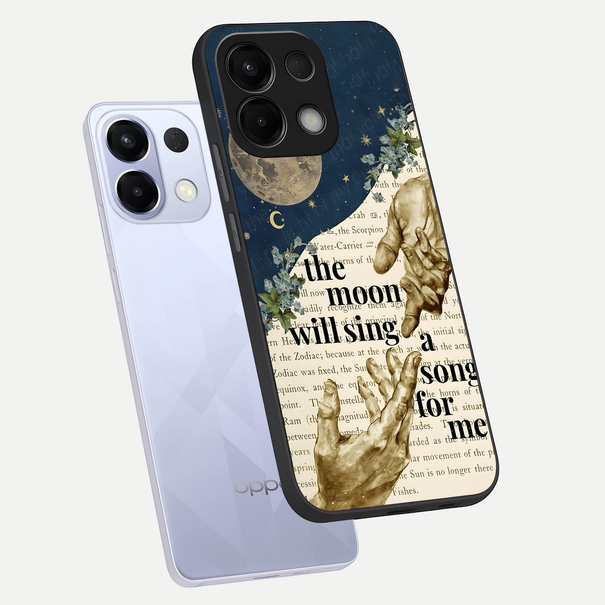  Aesthetic Divine phone case For Oppo K13 5G showing premium glass back cover with detailed artwork