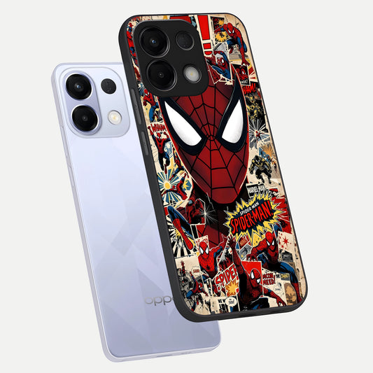  Aesthetic Wonder Spider phone case For Oppo K13 5G showing premium glass back cover with detailed artwork
