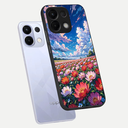  Blossom Sky Field phone case For Oppo K13 5G showing premium glass back cover with detailed artwork