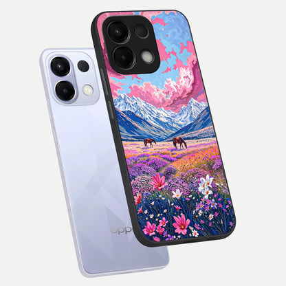  Blossom Valley Dream phone case For Oppo K13 5G showing premium glass back cover with detailed artwork