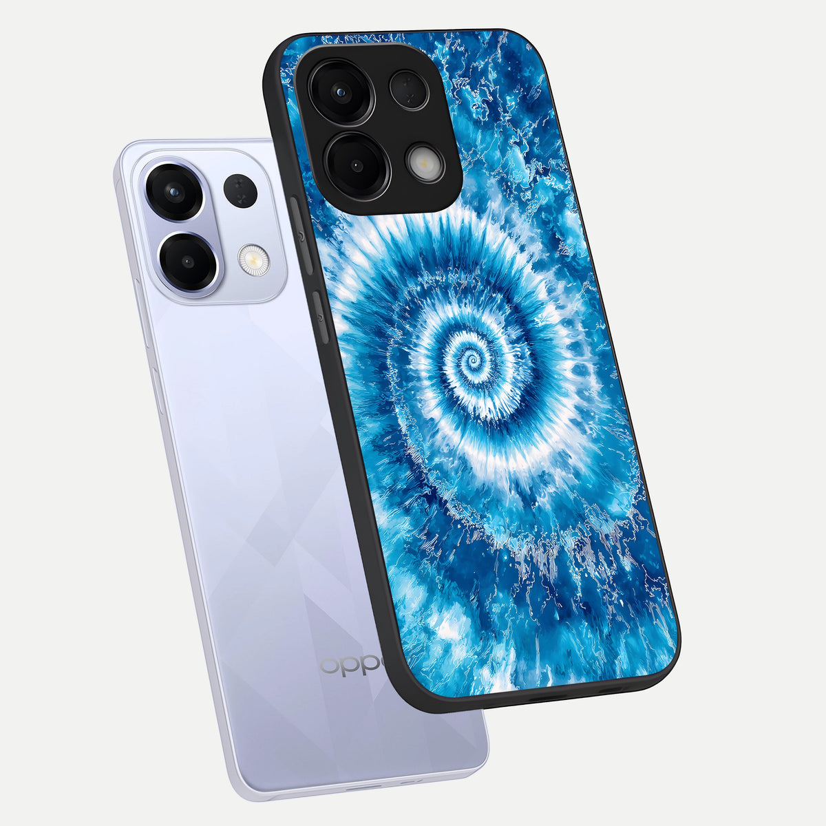  Blue Galaxy Wave phone case For Oppo K13 5G showing premium glass back cover with detailed artwork