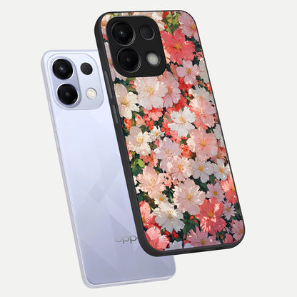  Blush Bloom Field phone case For Oppo K13 5G showing premium glass back cover with detailed artwork