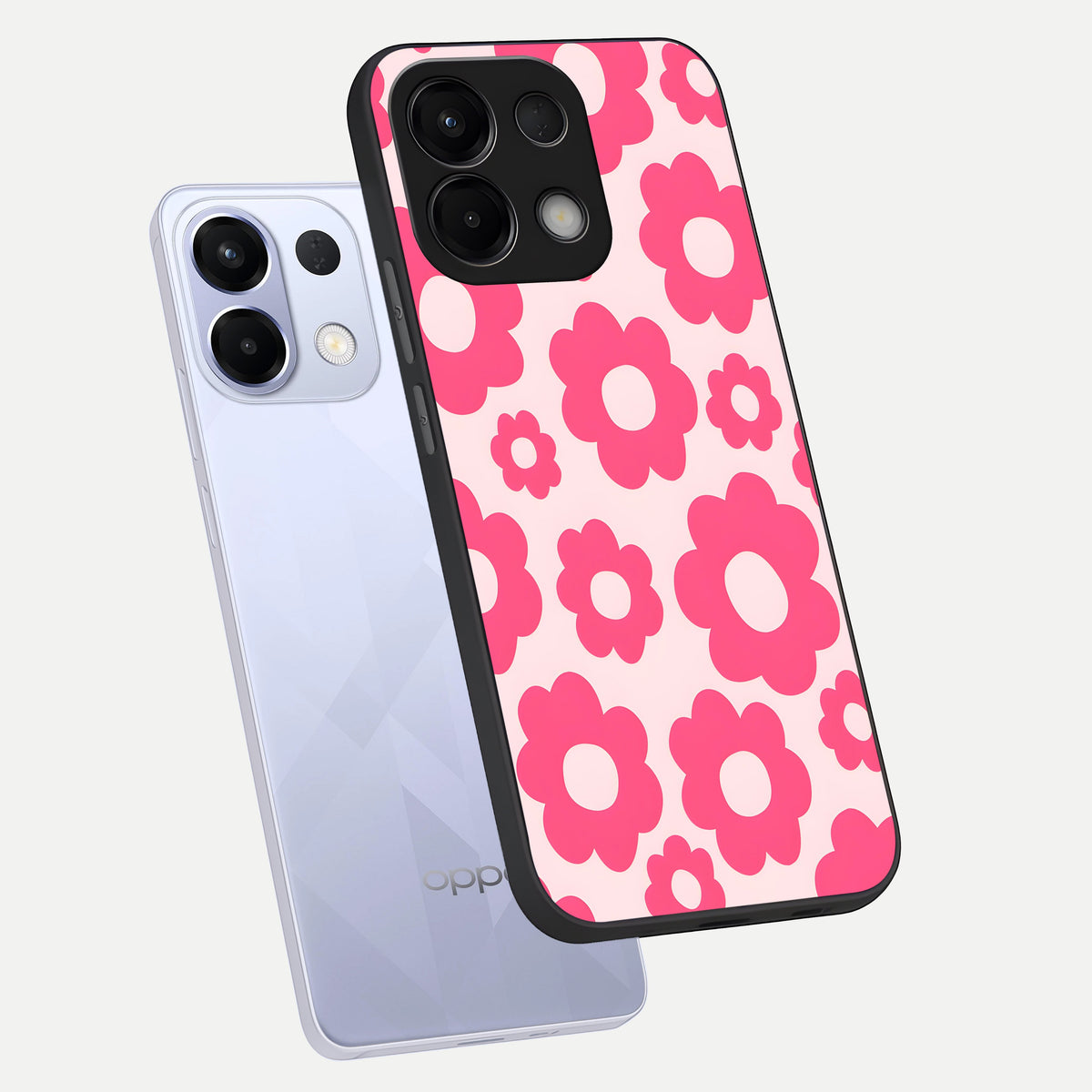  Blush Flower Pop phone case For Oppo K13 5G showing premium glass back cover with detailed artwork